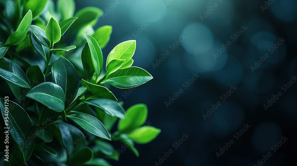 A clearer depiction of a leafy green plant against a crisp backdrop of trees and bushes is optimal for a visual presentation A clearer depiction of a leafy green plant against a crisp backdrop of trees and bushes is optimal for a visual presentation