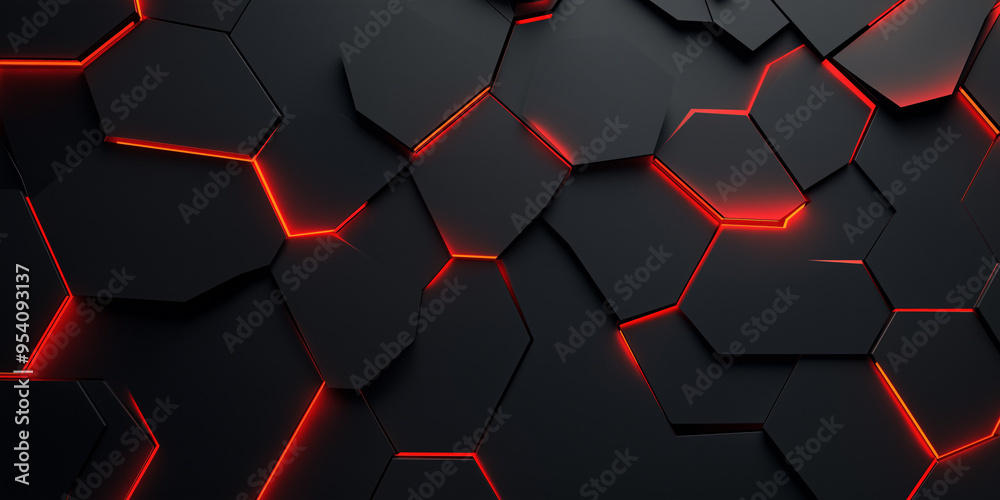 Dark grey black abstract background with red glowing angular lines design for social media post, business, advertising event. Modern technology innovation concept background Dark grey black abstract background with red glowing angular lines design for social media post, business, advertising event. Modern technology innovation concept background