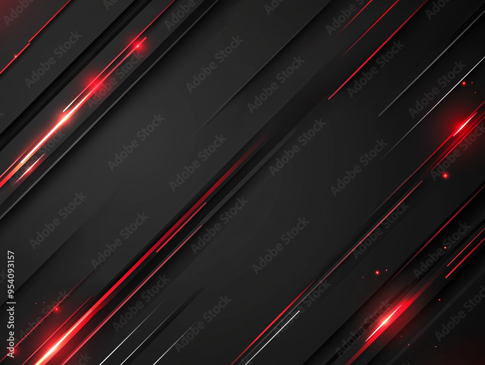 Dark grey black abstract background with red glowing angular lines design for social media post, business, advertising event. Modern technology innovation concept background Dark grey black abstract background with red glowing angular lines design for social media post, business, advertising event. Modern technology innovation concept background