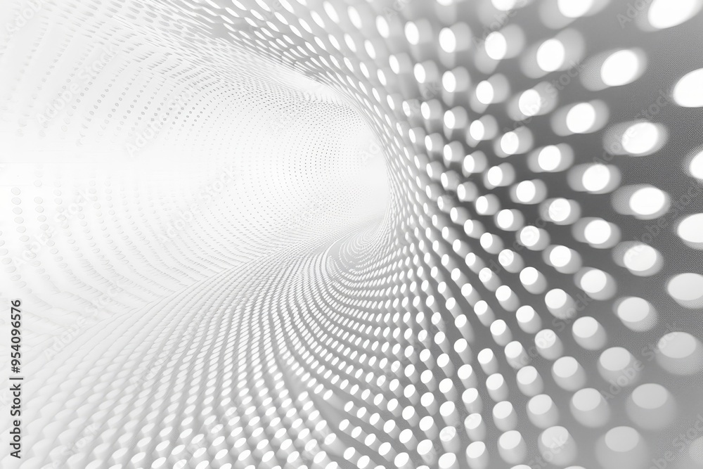 A spiral of dots is the main focus of this image A spiral of dots is the main focus of this image