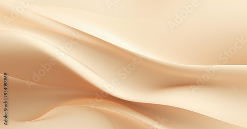 A smooth, flowing abstract background in soft beige tones.