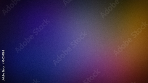Deep  grainy gradient background in 4K resolution  blending rich blues  purples  and warm golden tones. Ideal for luxurious  sophisticated designs  digital art  and moody backdrops