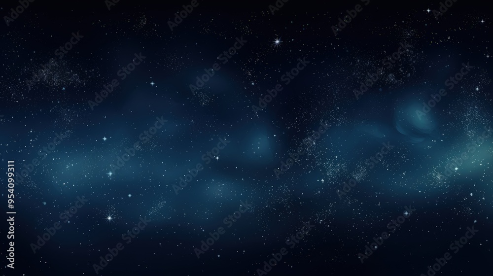 Fototapeta premium A vast starry sky with scattered stars and ethereal clouds.
