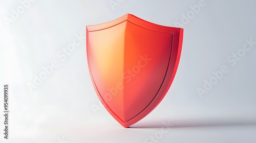 Free Download Cyber security safety shield in minimalistic style. 3d vector illustration. white backgroundCyber security safety shield in minimalistic style. 3d vector illustration. white background - GFXLoad
