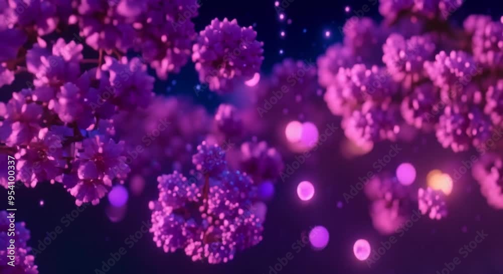 Electric blue canopy under the stars 4k animation Electric blue canopy under the stars 4k animation