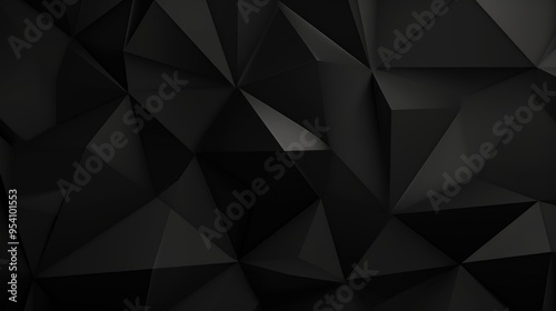 A textured black surface with geometric triangular patterns. photo