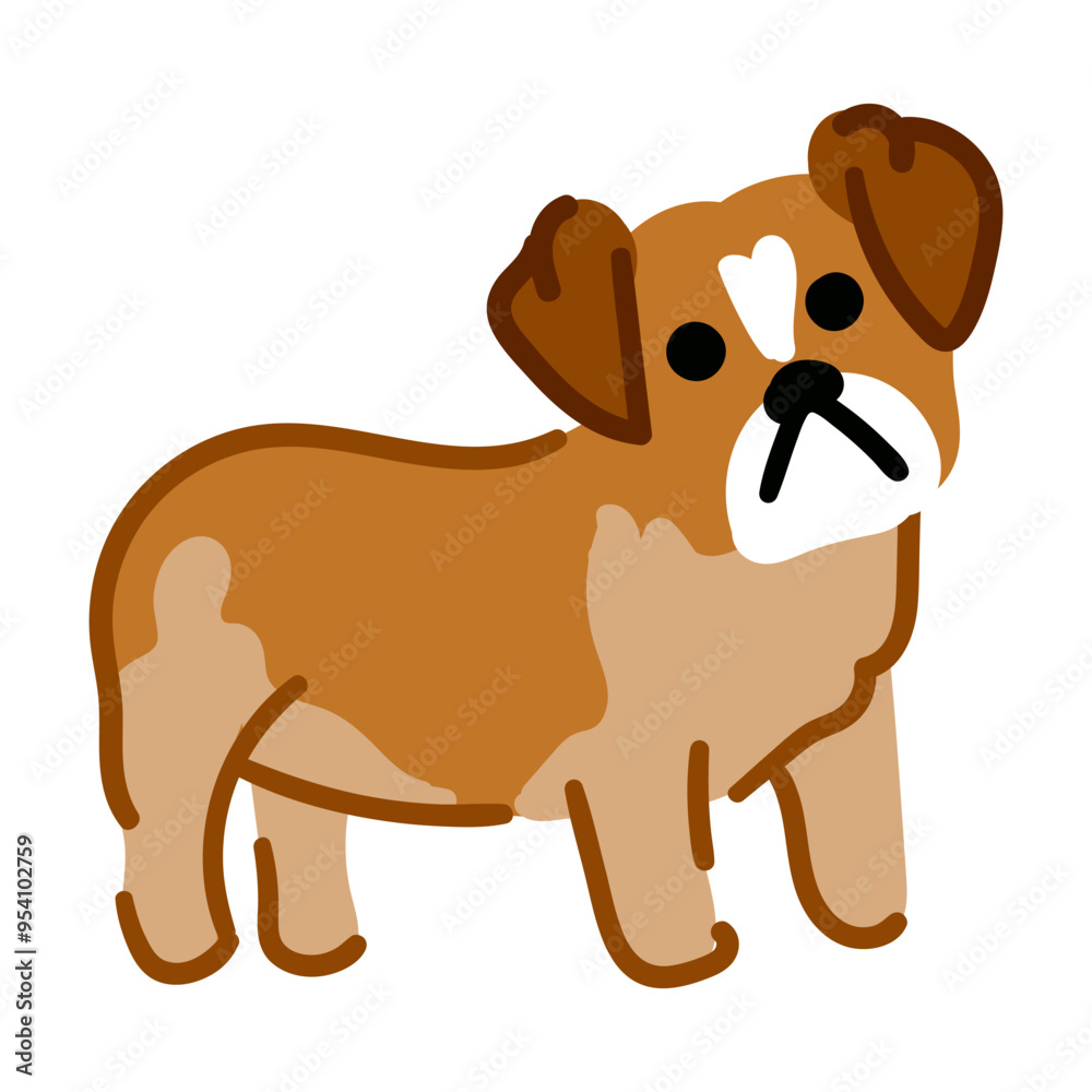 Fototapeta premium French bulldog isolated on white background. Small funny dog