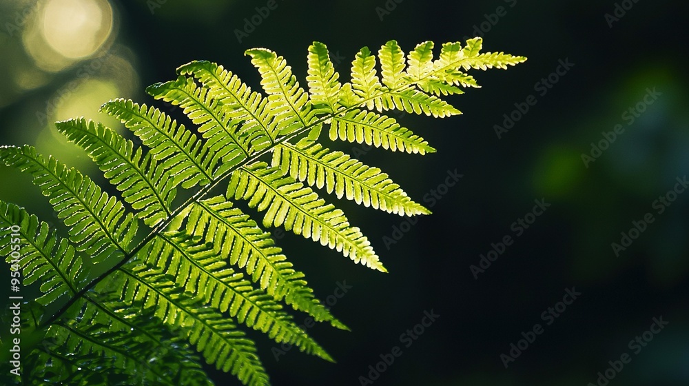    a green plant with many leaves in the foreground and a soft background