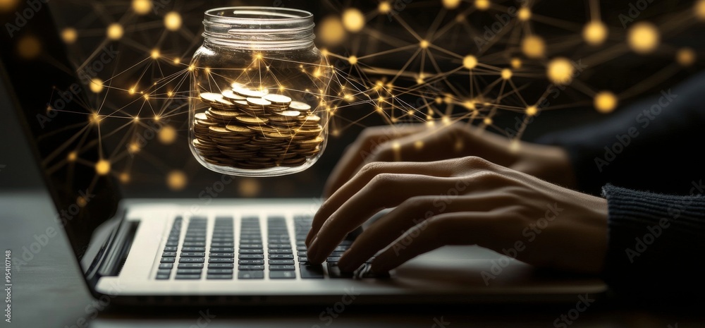 Internet-based income earned by working on a computer. Internet-based income earned by working on a computer.