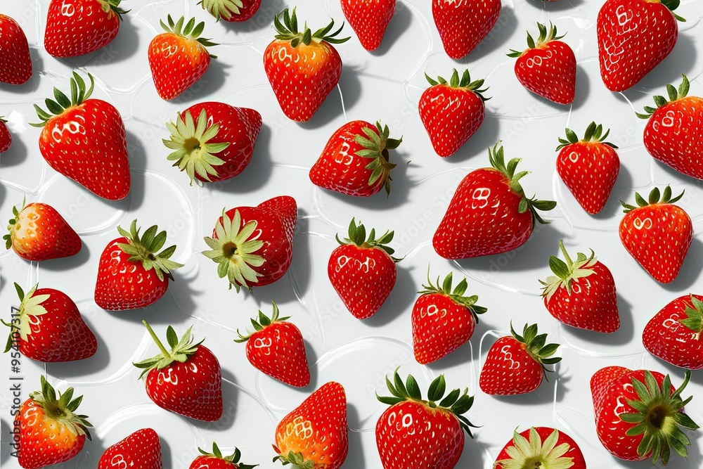 Fresh Juicy Strawberries Isolated on Transparent Background for Branding Mockup Diverse Perspectives Fresh Juicy Strawberries Isolated on Transparent Background for Branding Mockup Diverse Perspectives