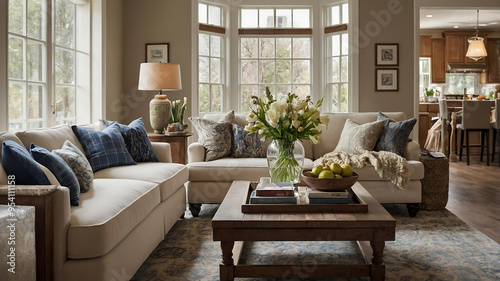  a captivating image of a cozy  inviting living room interior.