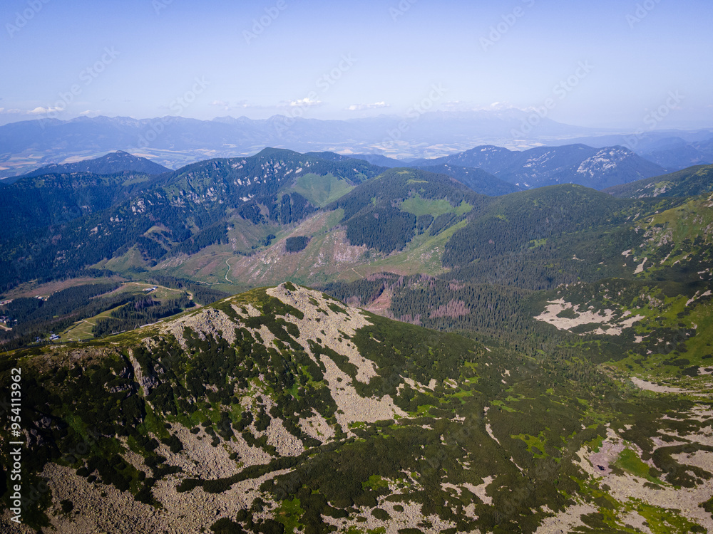 Naklejka premium Mountains