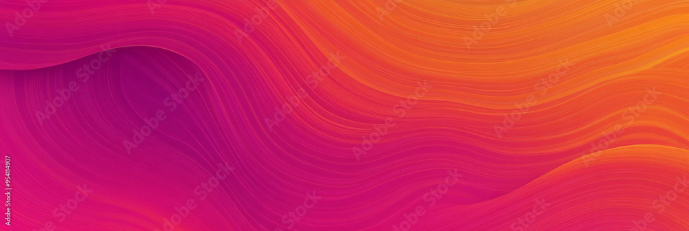 Abstract background with wavy lines in pink and orange colors. Abstract background with wavy lines in pink and orange colors.