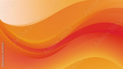 A smooth gradient background featuring warm orange and red waves.