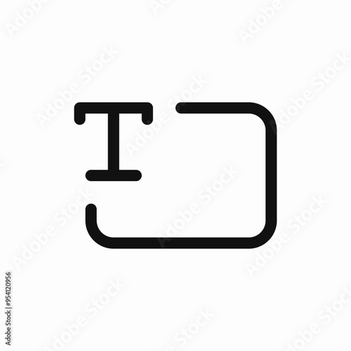 text input field icon vector