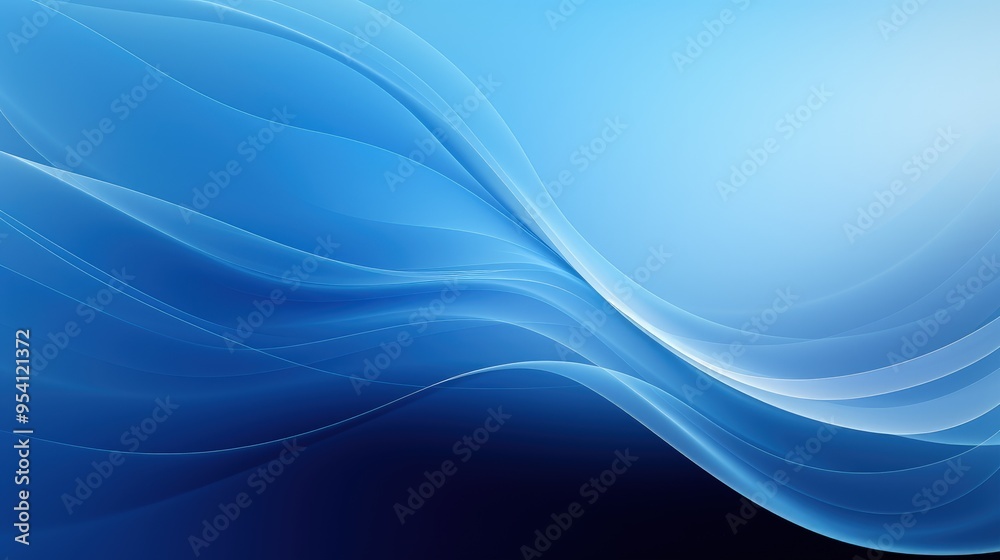 A smooth gradient wave design in shades of blue, ideal for backgrounds or digital projects. A smooth gradient wave design in shades of blue, ideal for backgrounds or digital projects.