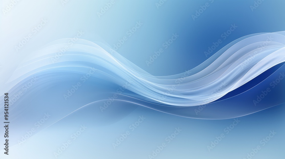 A smooth, flowing abstract design in shades of blue, ideal for backgrounds or digital art. A smooth, flowing abstract design in shades of blue, ideal for backgrounds or digital art.