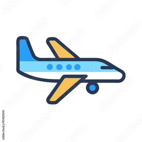 vector illustration of airplane