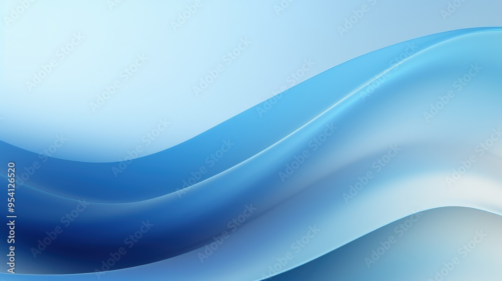 A smooth gradient of blue waves creating a calming and modern abstract background. A smooth gradient of blue waves creating a calming and modern abstract background.