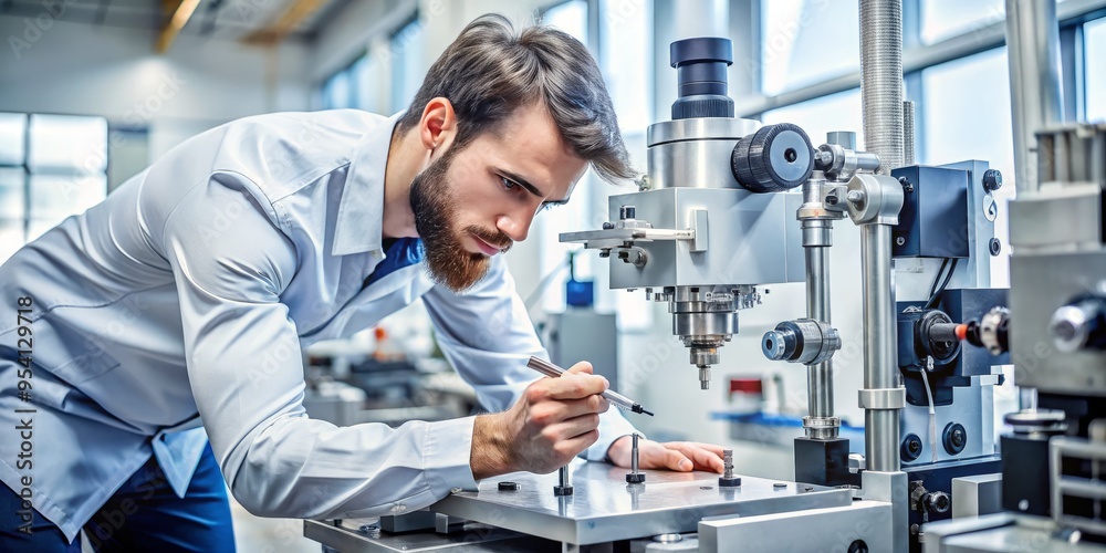 Highly skilled and specialized expert in a state-of-the-art laboratory or workshop, meticulous inspection and precision Highly skilled and specialized expert in a state-of-the-art laboratory or workshop, meticulous inspection and precision