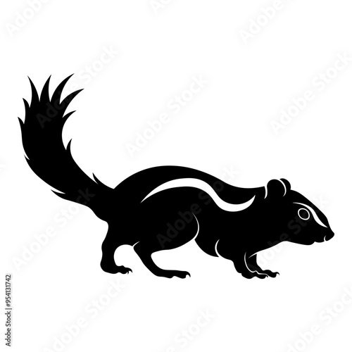 Side View of Chipmunk