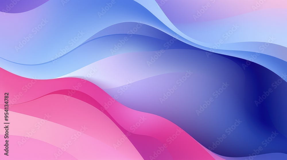 A smooth gradient design featuring flowing waves in shades of pink, purple, and blue. A smooth gradient design featuring flowing waves in shades of pink, purple, and blue.