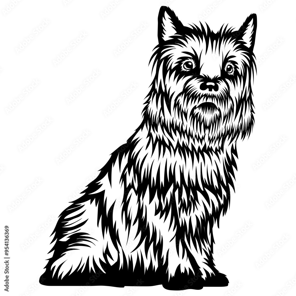 Sitting Cairn Terrier