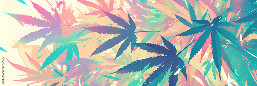 Psychedelic Anime Weed Background – Cannabis Art in Manga Style Psychedelic Anime Weed Background – Cannabis Art in Manga Style