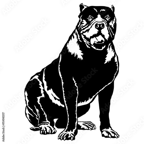 Sitting Presa Canario