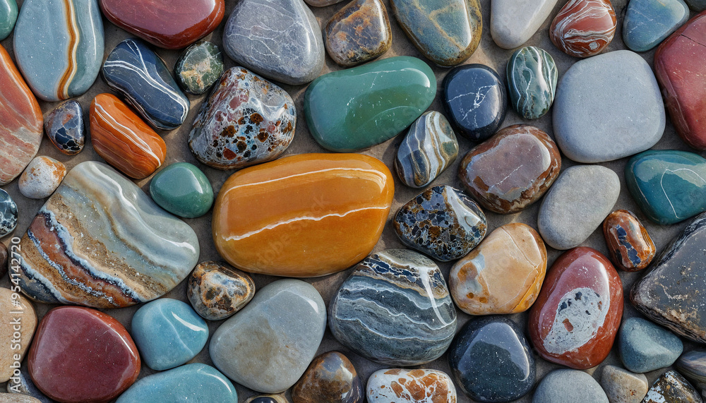 Naklejka premium colorful stone background
