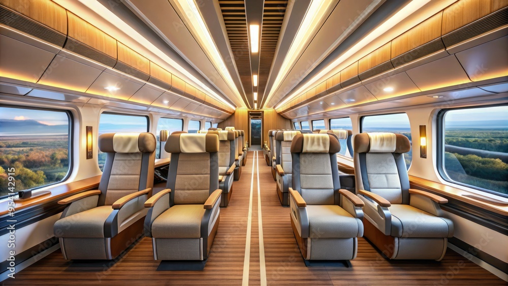 contemporary innovative THSR train design sleek modern interior design Taiwanese culture fusion warm lighting clean minimalism high tech contemporary innovative THSR train design sleek modern interior design Taiwanese culture fusion warm lighting clean minimalism high tech