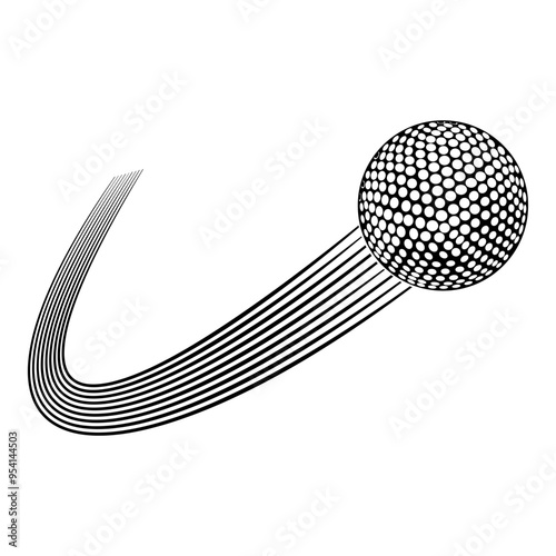 Swoosh Golf Ball Logo