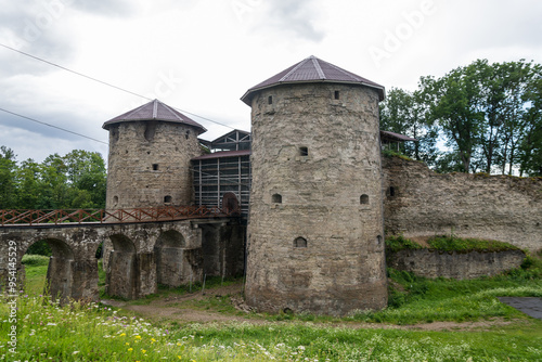 Ancient Koporye fortress in summer day Leningrad region, Russia