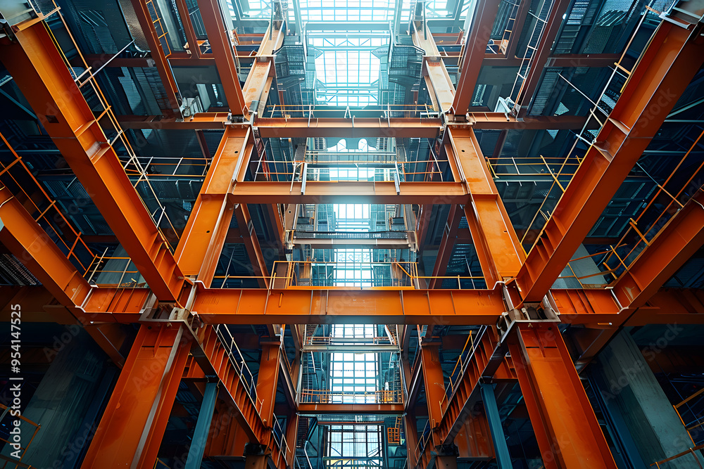 Steel Frame of a Building Under Construction | Structural Framework for Modern Architectural Projects Steel Frame of a Building Under Construction | Structural Framework for Modern Architectural Projects