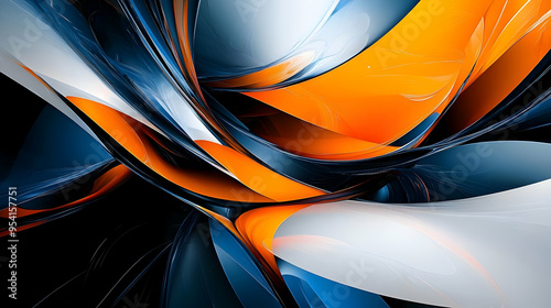 Abstract background with or...