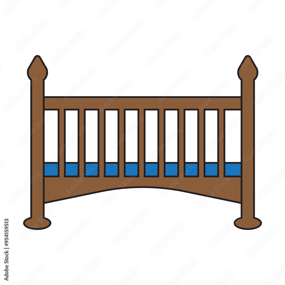 baby crib icon design vector baby crib icon design vector