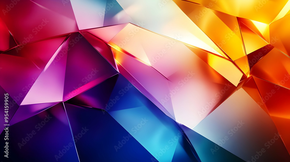 Fototapeta premium Abstract colorful geometric background with vibrant colors.