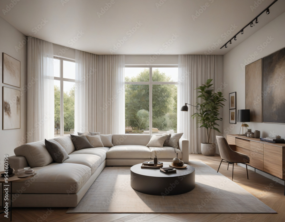 Fototapeta premium modern living room