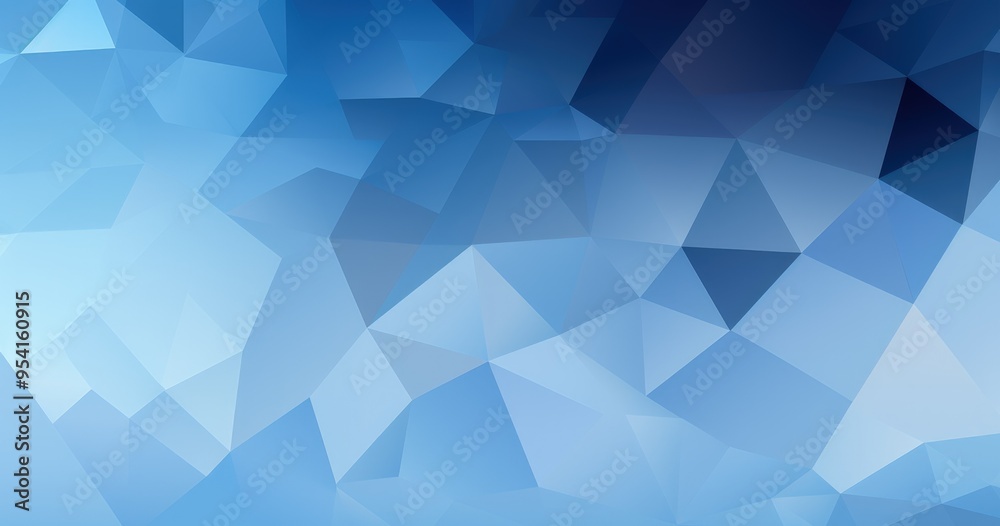A geometric abstract background featuring various shades of blue in a triangular pattern. A geometric abstract background featuring various shades of blue in a triangular pattern.