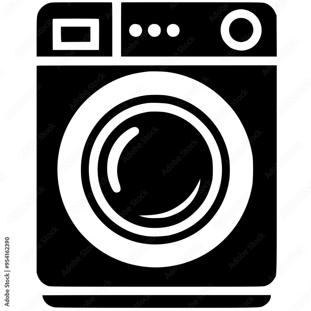 Washing machine silhouette