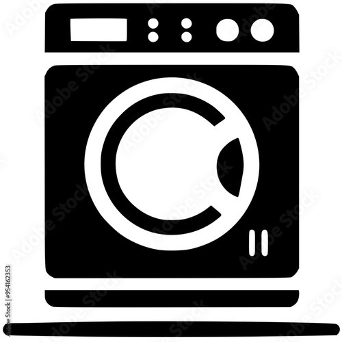 Washing machine silhouette