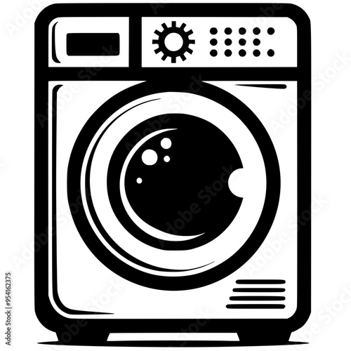 Washing machine silhouette