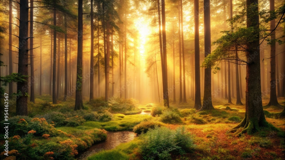 Peaceful serene forest solace gentle embracing nature warm monochromatic earthy tones misty soft focus peaceful solitude Peaceful serene forest solace gentle embracing nature warm monochromatic earthy tones misty soft focus peaceful solitude