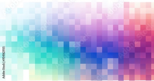 A vibrant gradient of colors in a pixelated pattern, ideal for backgrounds or design projects.