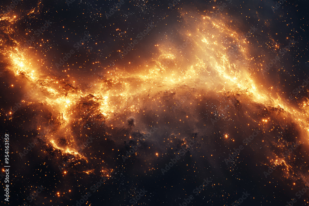 A visual representation of dark matter distributed throughout the universe, highlighting its mysterious role in cosmic structures. Concept of dark matter and cosmology. A visual representation of dark matter distributed throughout the universe, highlighting its mysterious role in cosmic structures. Concept of dark matter and cosmology.