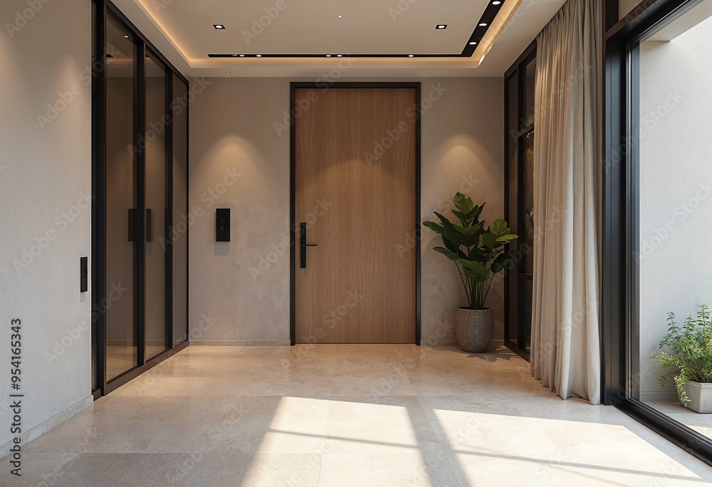 Modern Flat Minimalist Entrance Interior Modern Flat Minimalist Entrance Interior