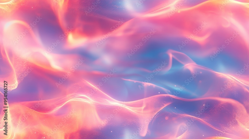 Obraz premium Abstract digital art with vibrant pink, purple, and blue swirling patterns. Perfect for backgrounds and creative projects.