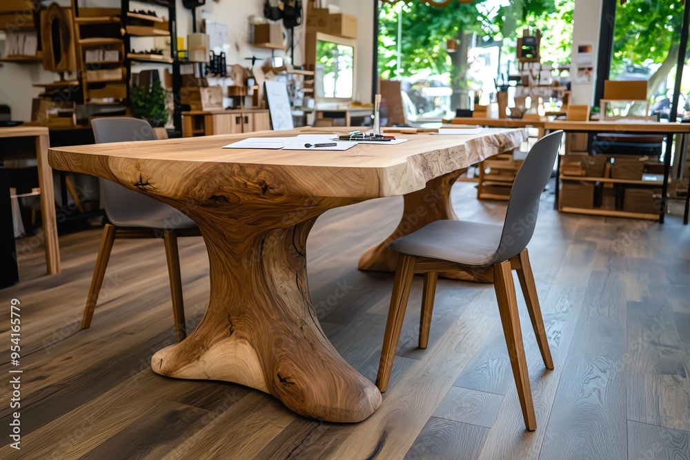 Handmade Furniture Sustainable Sourcing, Elegant, and Eco-friendly depicted in an eco-friendly workshop where sustainably sourced materials are crafted into elegant furniture pieces that are Handmade Furniture Sustainable Sourcing, Elegant, and Eco-friendly depicted in an eco-friendly workshop where sustainably sourced materials are crafted into elegant furniture pieces that are