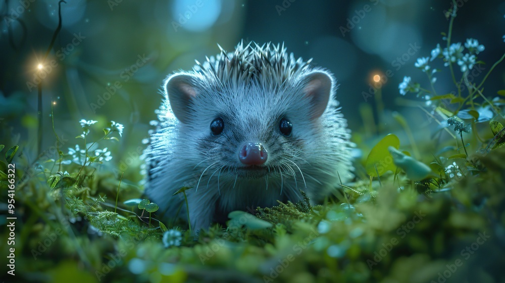 Hedgehog in a Magical Forest Hedgehog in a Magical Forest