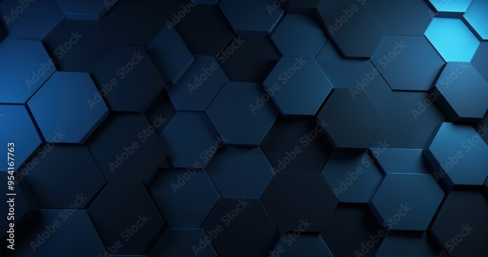 A dark blue hexagonal pattern creating a modern and abstract design. A dark blue hexagonal pattern creating a modern and abstract design.
